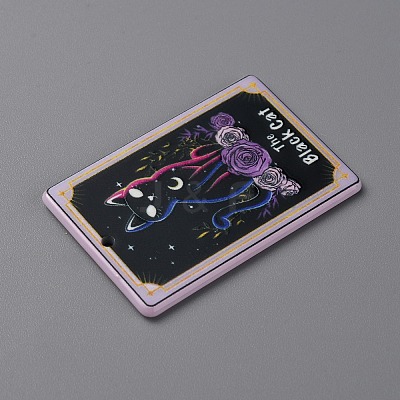 Printed Acrylic Pendants SACR-WH0001-30B-1
