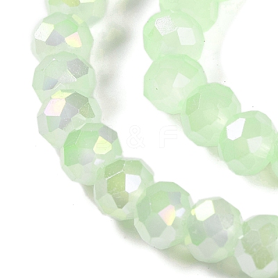Baking Electroplate Glass Beads Strands DGLA-A039-J10mm-B17-1