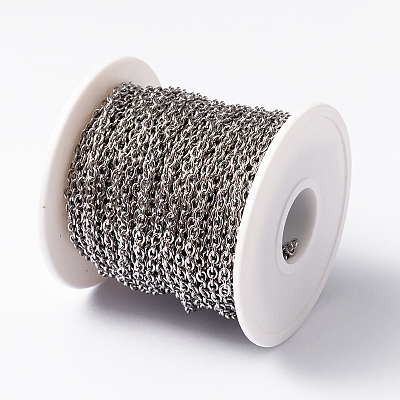 Tarnish Resistant 304 Stainless Steel Cable Chains CHS-H007-45P-1