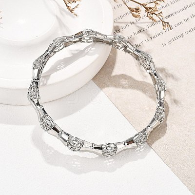Brass Bangles for Women BJEW-D313-04P-1