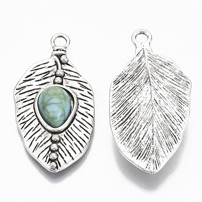 Tibetan Style Alloy Pendants PALLOY-R113-011-RS-1