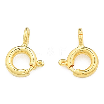 Brass Spring Ring Clasps KK-N259-10-1