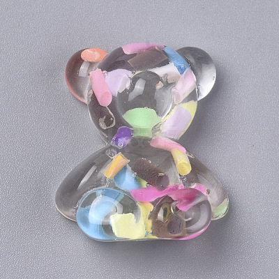 Candy Color Transparent Resin Cabochon RESI-WH0008-34B-1