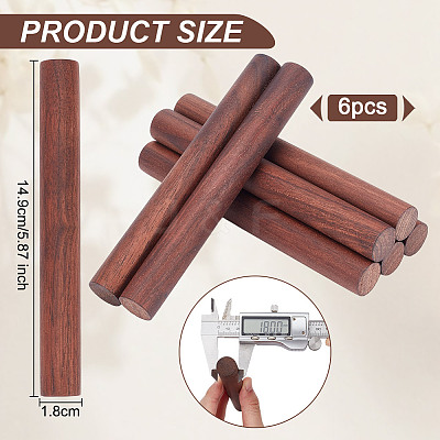 Waxed Round Wooden Sticks WOOD-OC0004-01D-1