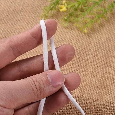 1/8 inch Flat Nylon Elastic Hollow Band for Face Mouth Cover Ear Loop OCOR-E024-02-1