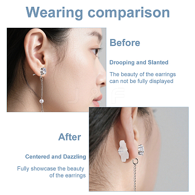 30Pcs Acrylic Ear Nuts FIND-HS0002-42-1