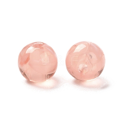 Imitation Jade Acrylic Beads MACR-G066-01C-1