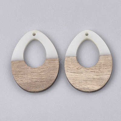 Resin & Walnut Wood Pendants RESI-S358-05E-1