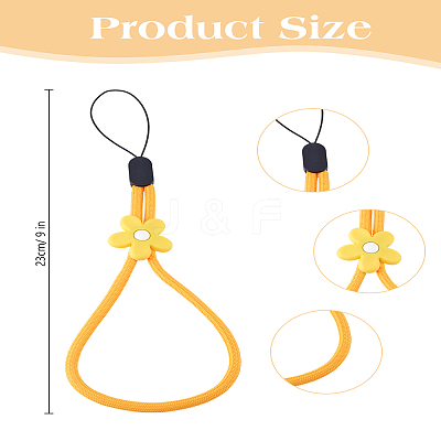 1Pc Silicone Nylon Bead Mobile Straps HJEW-LP0001-51-1