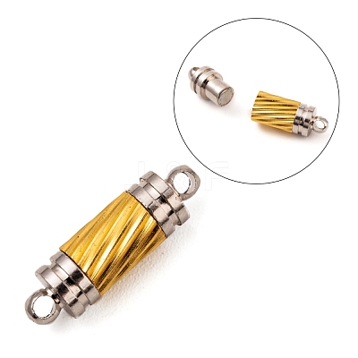 Brass Magnetic Clasps with Loops MC040-1-1