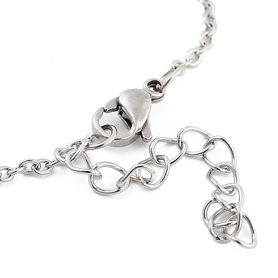Non-Tarnish Stainless Steel Cable Chain Link Bracelets for Women Men STAS-Z061-01P-04-1