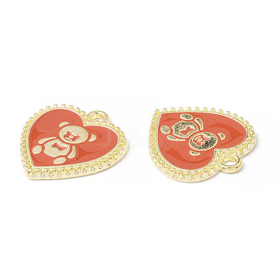 Alloy Enamel Pendants ENAM-G212-06G-02-1