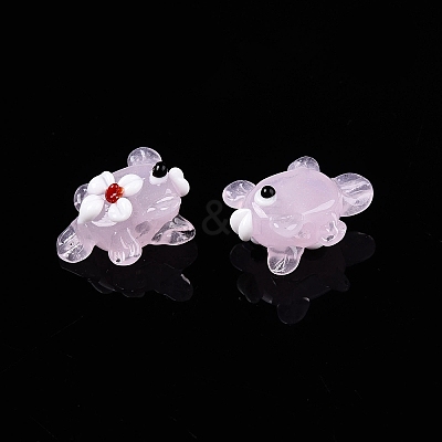 Handmade Lampwork Bumpy Beads Strands LAMP-T021-25B-1