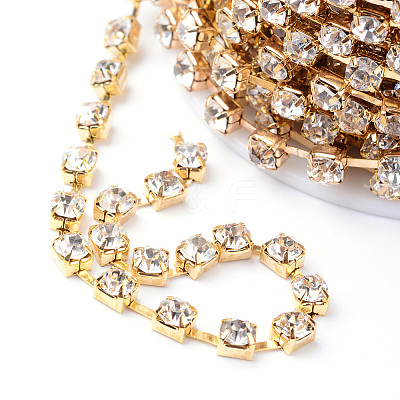Iron Rhinestone Strass Chains CHC-T002-SS8-01C-1-1