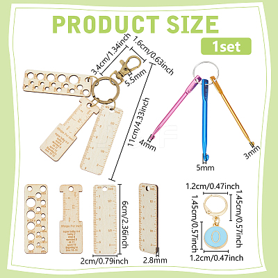 DIY Knitting Tool Sets HJEW-BC00094-1