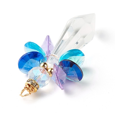 Guardian Angel Glass Big Pendants PALLOY-JF01139-1