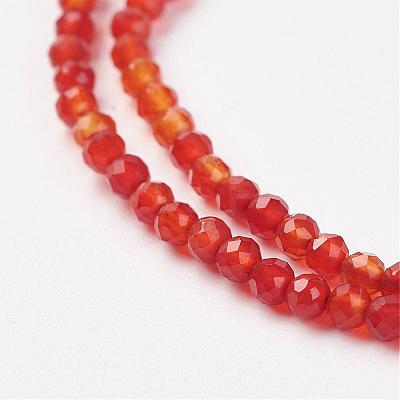 Natural Carnelian Bead Strand G-G680-09-1