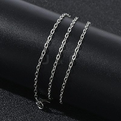 1.6MM 304 Stainless Steel Cable Chain Necklaces for Women SA-CBACA62-03P-1