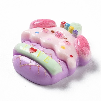 Pig Theme Opaque Resin Decoden Cabochons RESI-I057-A03-1