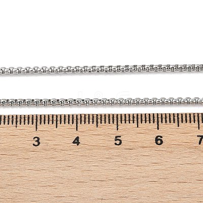 Tarnish Resistant 304 Stainless Steel Venetian Chain Necklace Making STAS-A028-N032P-1