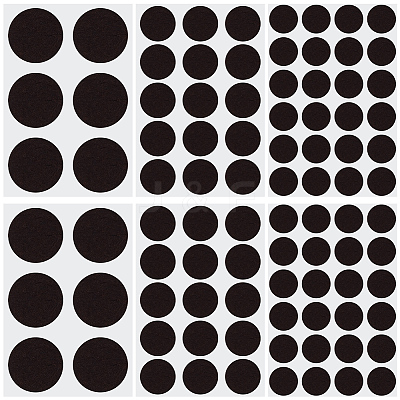 198Pcs 3 Styles Round Felt Furniture Pads AJEW-GF0013-26A-1