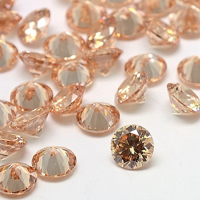 Cubic Zirconia Cabochons ZIRC-M002-6mm-3A-1