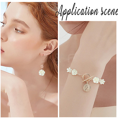 500Pcs 5 Styles ABS Imitation Pearl Beads OACR-PA0001-02-1