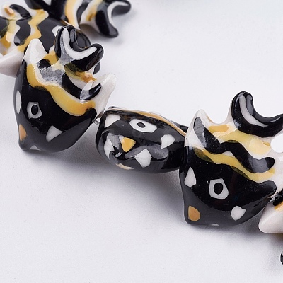 Handmade Porcelain Beads PORC-G002-54-1