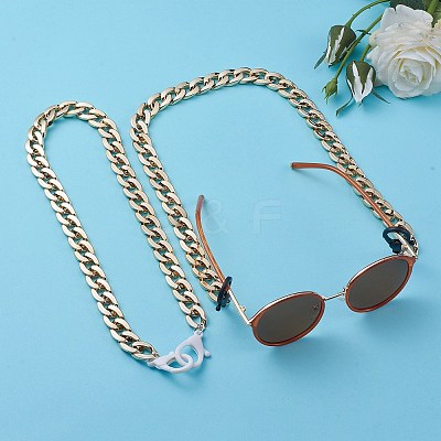 Personalized CCB Plastic Curb Chain Necklaces NJEW-JN02881-1