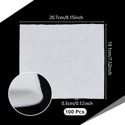 Square Flower Water Absorbent Cotton DIY-WH0308-821B-1