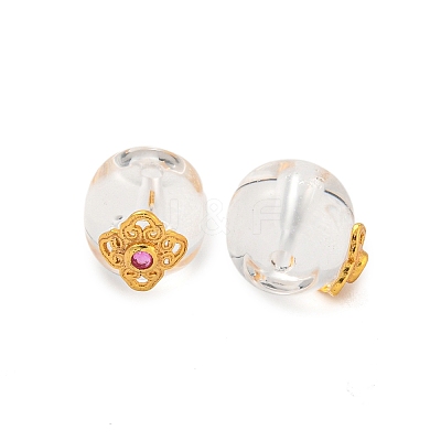 Round Natural Quartz Crytal PEAR-K009-14G-1