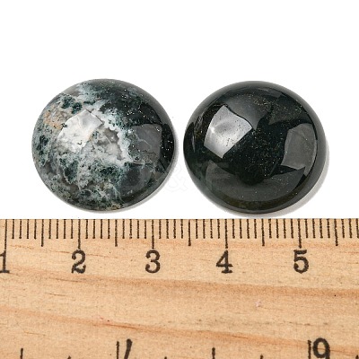 Natural Moss Agate Cabochons G-C115-02A-46-1