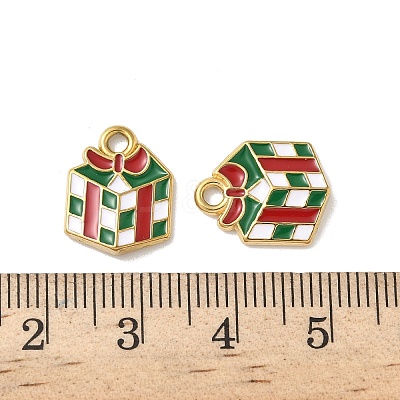 304 Stainless Steel Enamel Pendants STAS-L300-012G-09-1