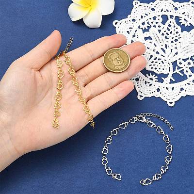 2Pcs Brass End with Chains AJEW-CJ00012-1