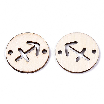 Unfinished Natural Poplar Wood Links Connectors WOOD-S045-139B-08-1