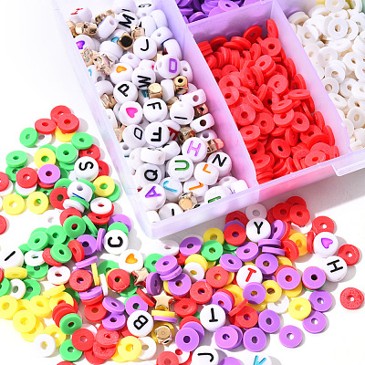 DIY Polymer Clay Beads Bracelet Making Kit DIY-YW0004-39A-1