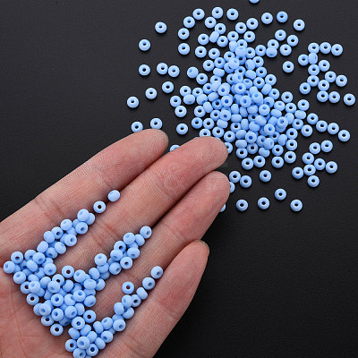 6/0 Glass Seed Beads SEED-T005-14-B20-1