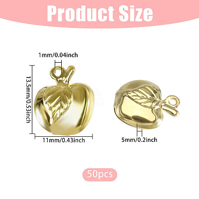 50Pcs Rack Plating Brass Charms KK-CA0003-76-1