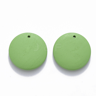 Painted Wood Pendants WOOD-Q040-018A-A05-1