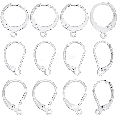 60Pcs 3 Styles 304 Stainless Steel Leverback Earring Findings STAS-BBC0008-30B-1