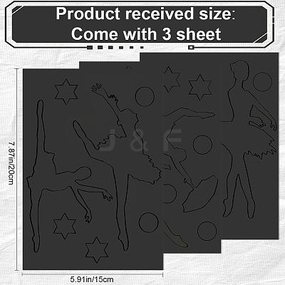 Mirror Acrylic Self Adhesive Wall Decorative AJEW-WH0518-24C-1
