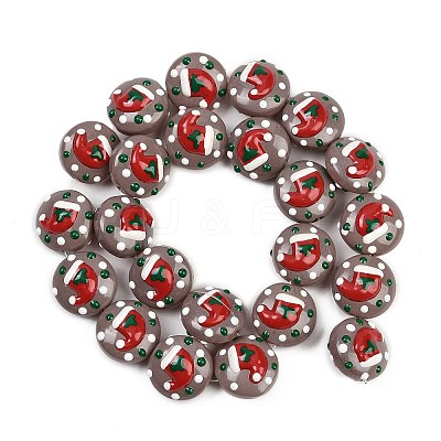 Christmas Handmade Lampwork Enamel Beads X1-LAMP-C020-03B-1