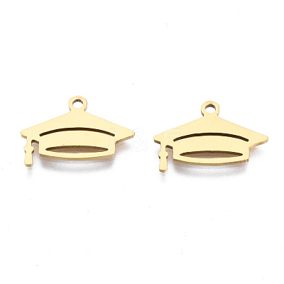 Ion Plating(IP) 201 Stainless Steel Pendants STAS-T044-240G-1