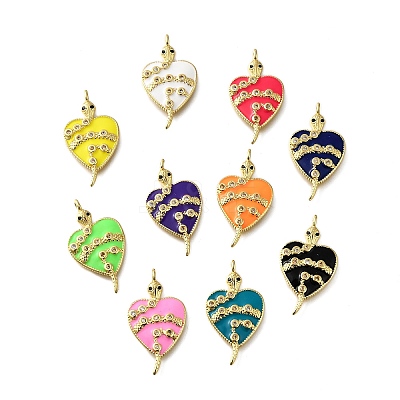 Brass Micro Pave Cubic Zirconia Pendants KK-S523-15G-1