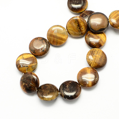 Natural Tiger Eye Stone Beads Strands G-S110-14mm-15-1