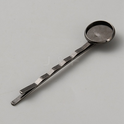Iron Hair Bobby Pin Findings OHAR-WH0034-30E-1