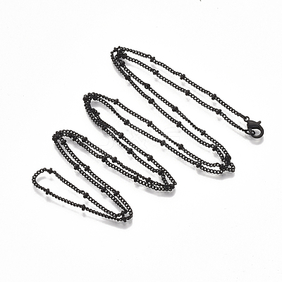 Brass Coated Iron Curb Chain Necklace Making MAK-T006-02A-1