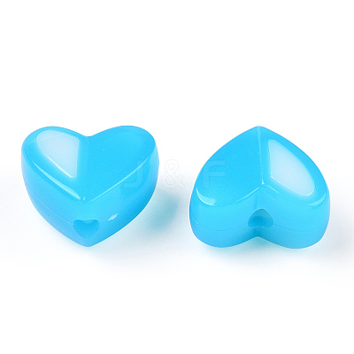 Two Tone Opaque Acrylic Beads SACR-I005-05D-02-1
