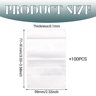 100Pcs PE Resealable Bags OPP-TA0001-26C-1