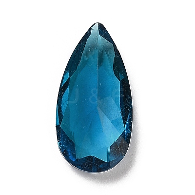 Pointed Back Glass Rhinestone Cabochons GLAA-B012-32E-1